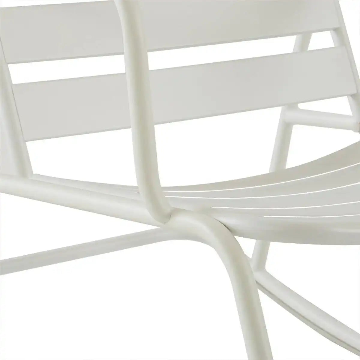 Novogratz Roberta Rocker Chair for Garden & Conservatory, White - Price Crash Furniture