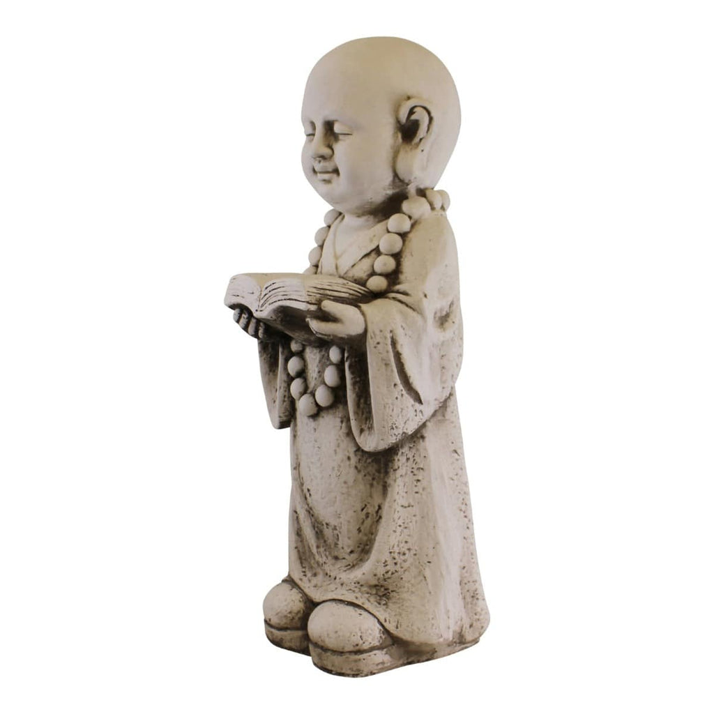 Stone Effect Garden Ornament, Monk Praying - Price Crash Furniture