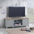 Eaton TV Cabinet Stand in Grey by TAD - Price Crash Furniture