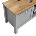 Eaton TV Cabinet Stand in Grey by TAD - Price Crash Furniture