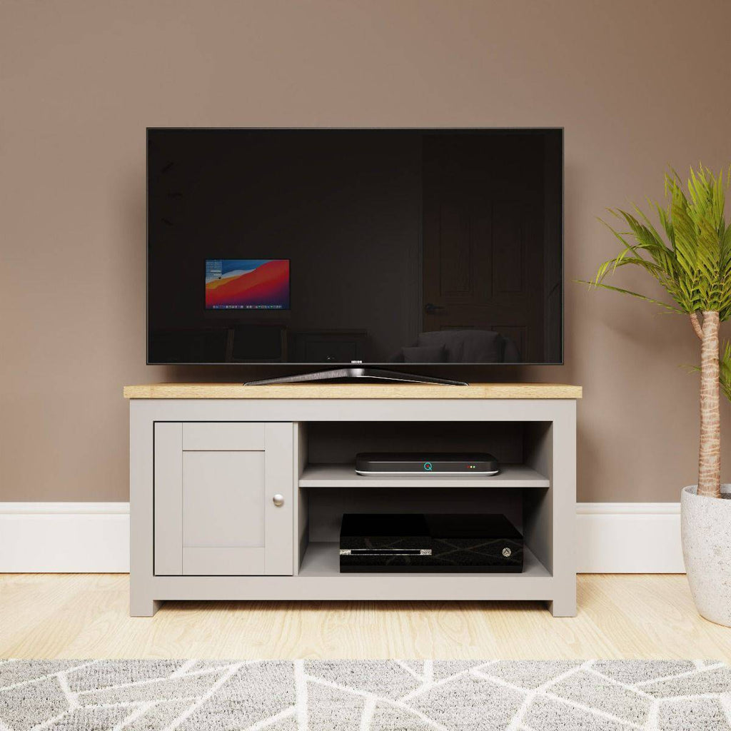 Lisbon TV unit with 1 door by TAD in - Price Crash Furniture