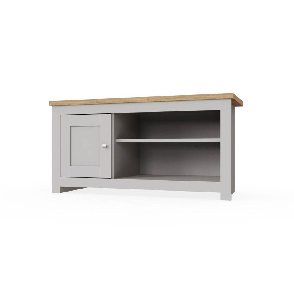 Lisbon TV unit with 1 door by TAD in - Price Crash Furniture
