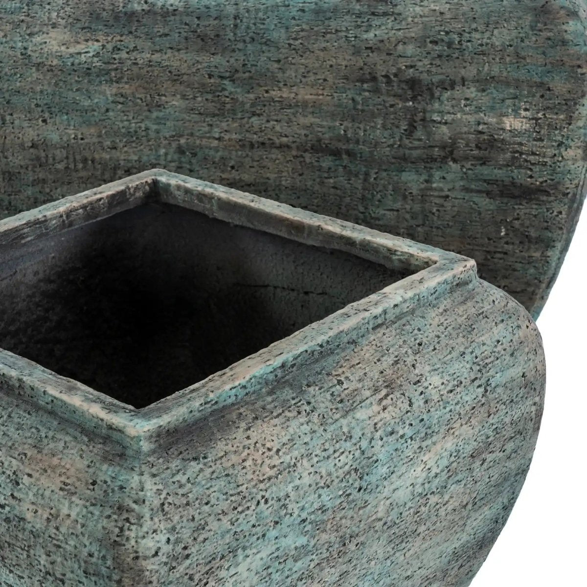 Verdan Square Drum Set Of 2 Planters - Price Crash Furniture