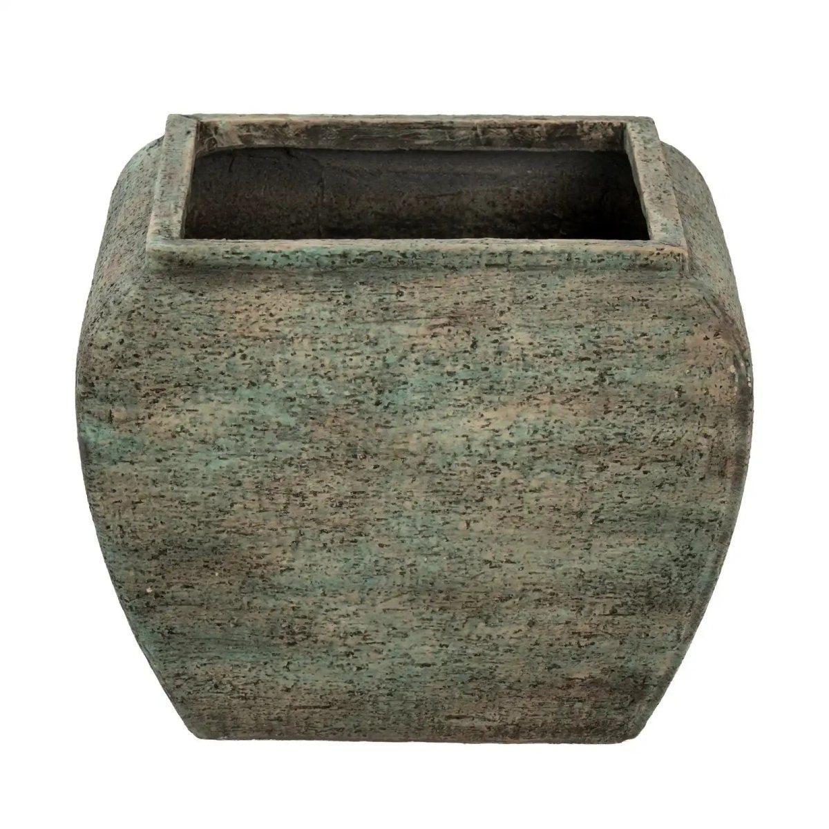 Verdan Square Drum Set Of 2 Planters - Price Crash Furniture
