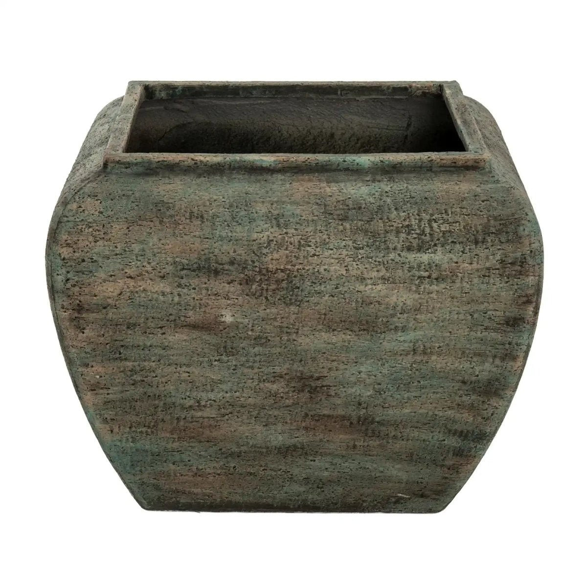 Verdan Square Drum Set Of 2 Planters - Price Crash Furniture