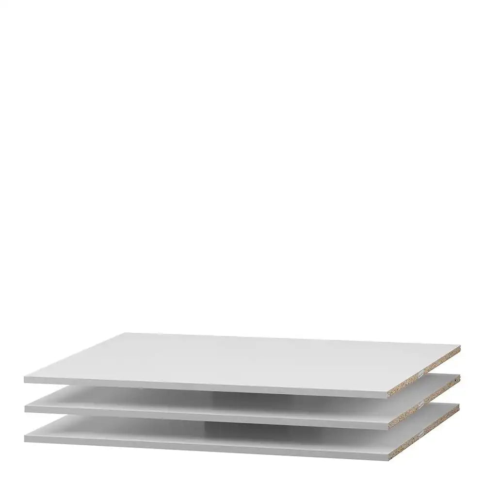 Verona Sliding Wardrobe 180cm in White with Mirror Doors with 5 Shelves - Price Crash Furniture