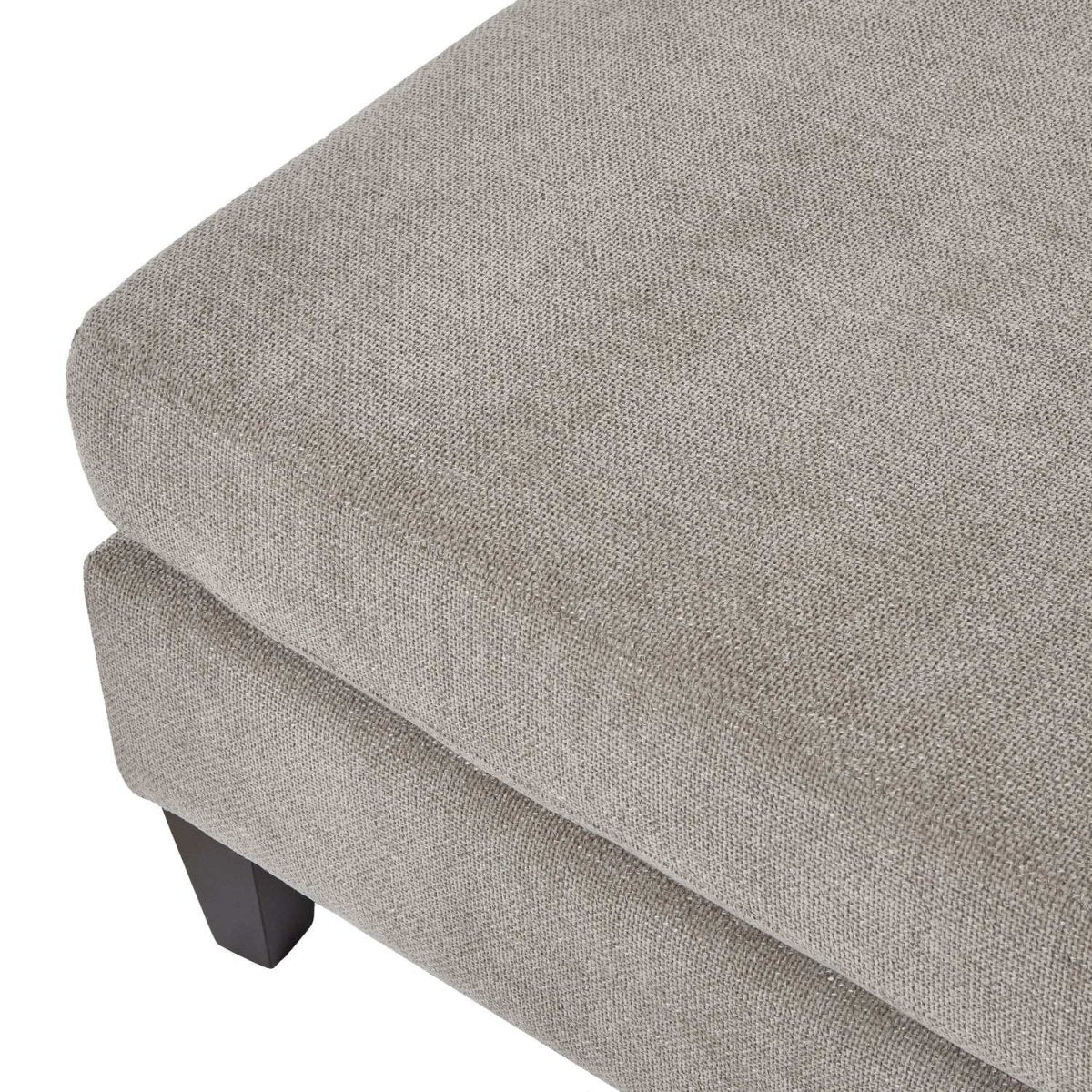 Vesper Taupe Ottoman Foot Stool - Price Crash Furniture