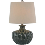 Veyla Ceramic Table Lamp With Linen Shade - Price Crash Furniture