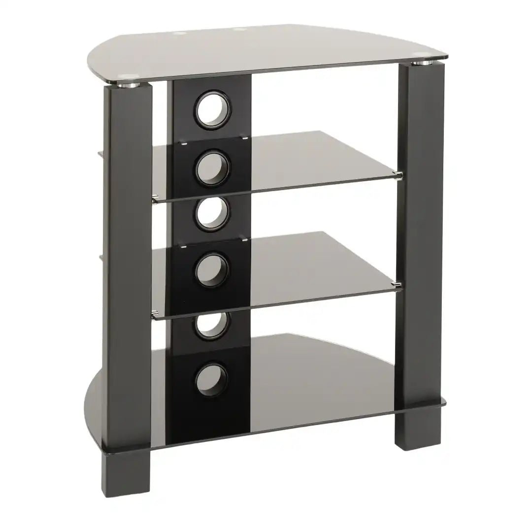 Vision HiFi Rack in Black - Price Crash Furniture
