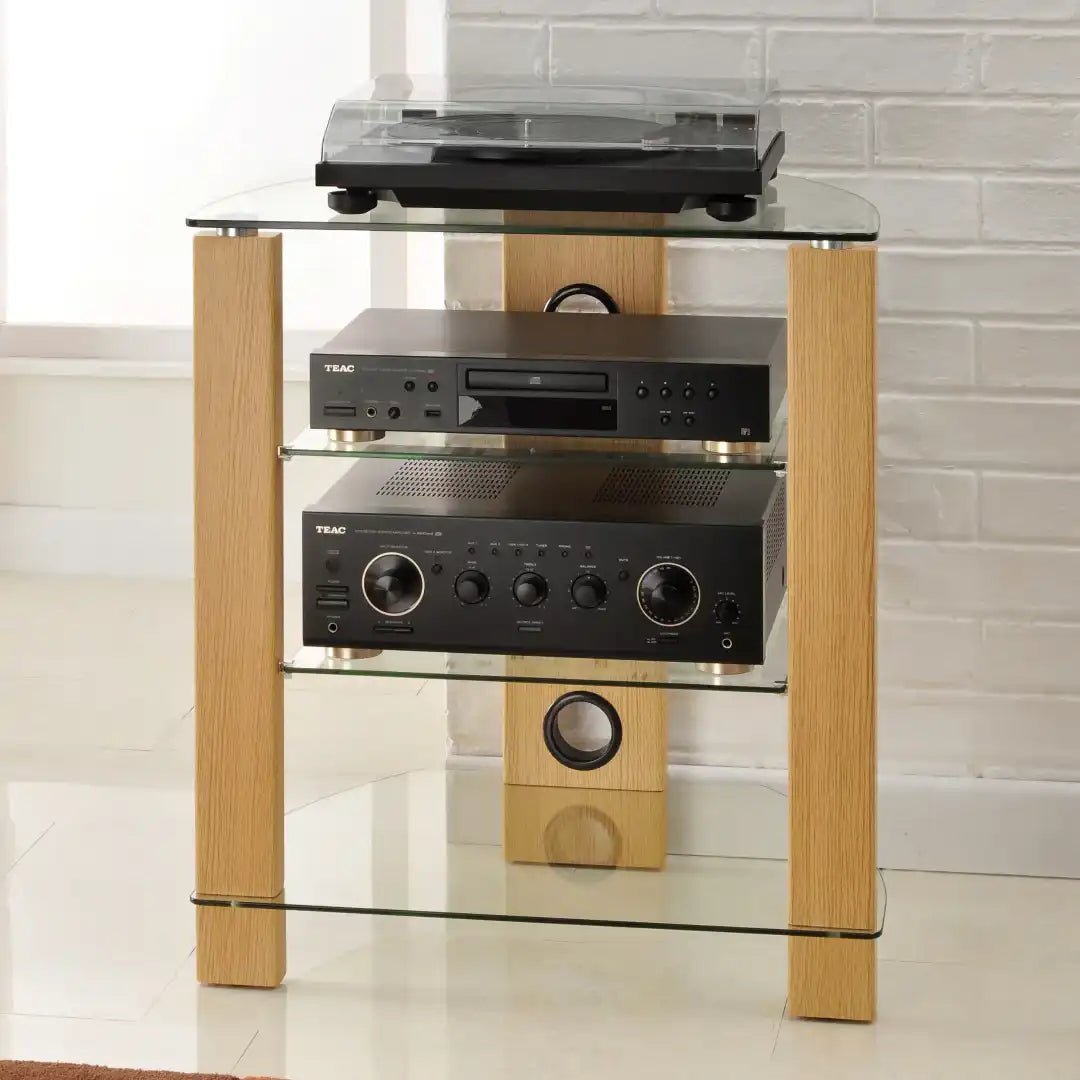 Vision HiFi Rack in Oak - Price Crash Furniture