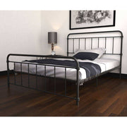 Wallace Double Bed in Black Metal by Dorel - Price Crash Furniture