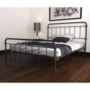 Wallace Double Bed in Black Metal by Dorel - Price Crash Furniture