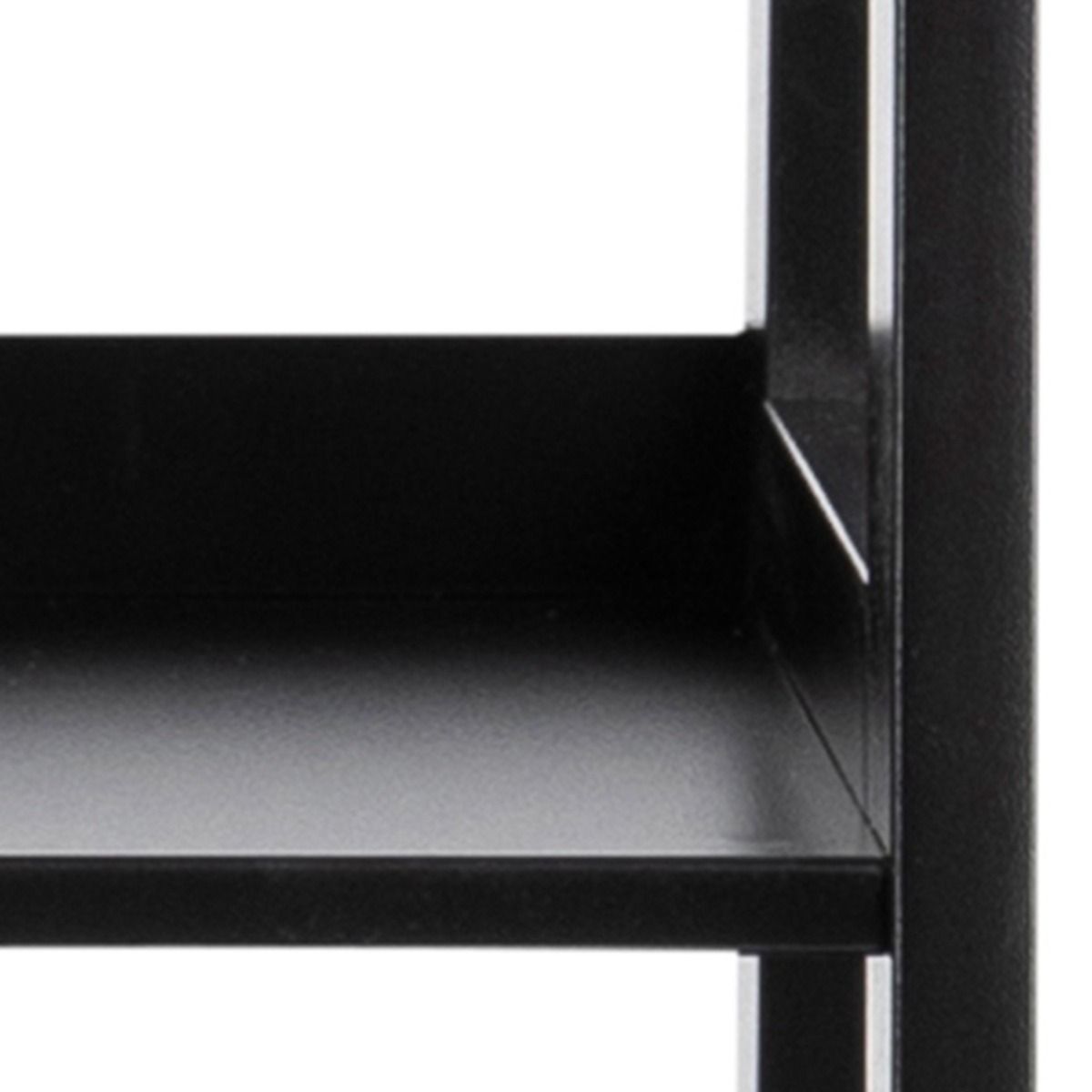 Wally Ladder Bookcase With 4 Shelves In Black - Price Crash Furniture