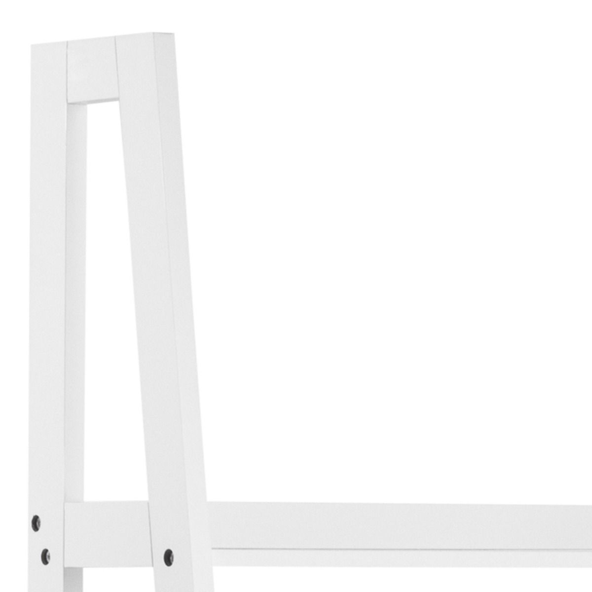 Wally Ladder Bookcase With 5 shelves In White - Price Crash Furniture