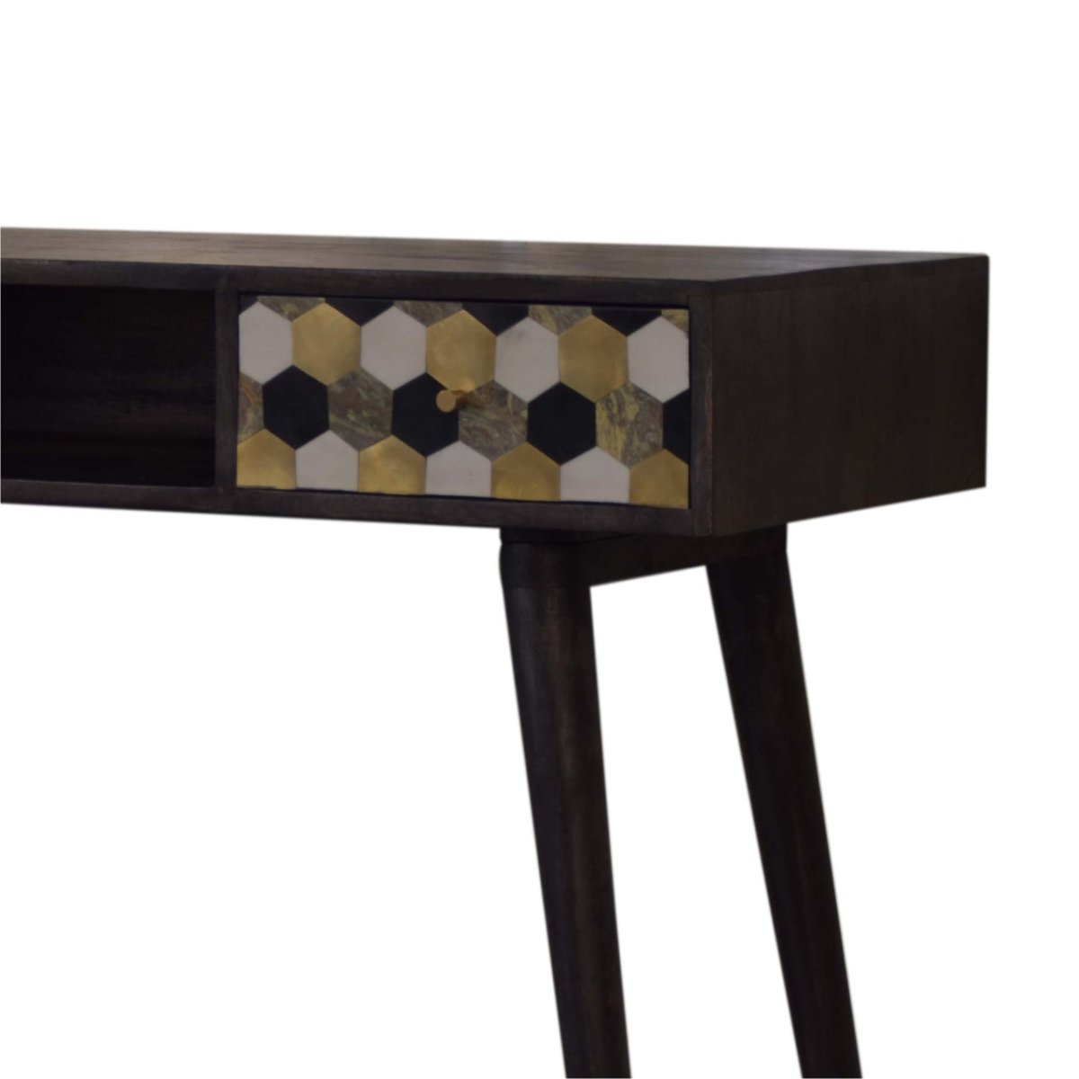 Walnut Block Writing Desk - Price Crash Furniture
