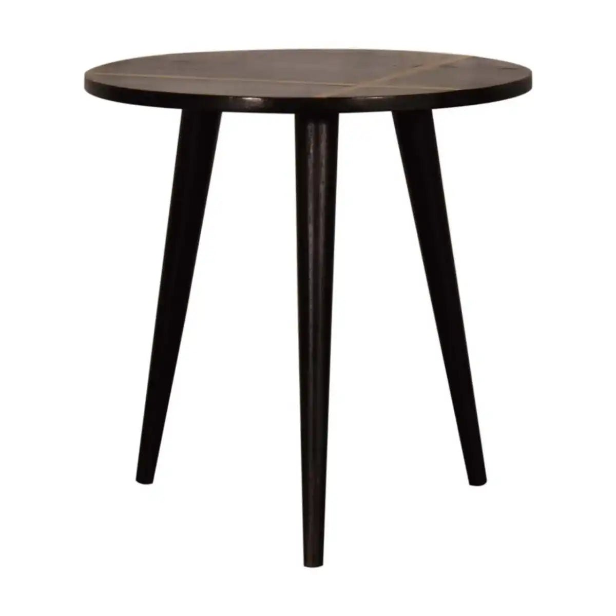 Walnut Gold Inlay End Table - Price Crash Furniture