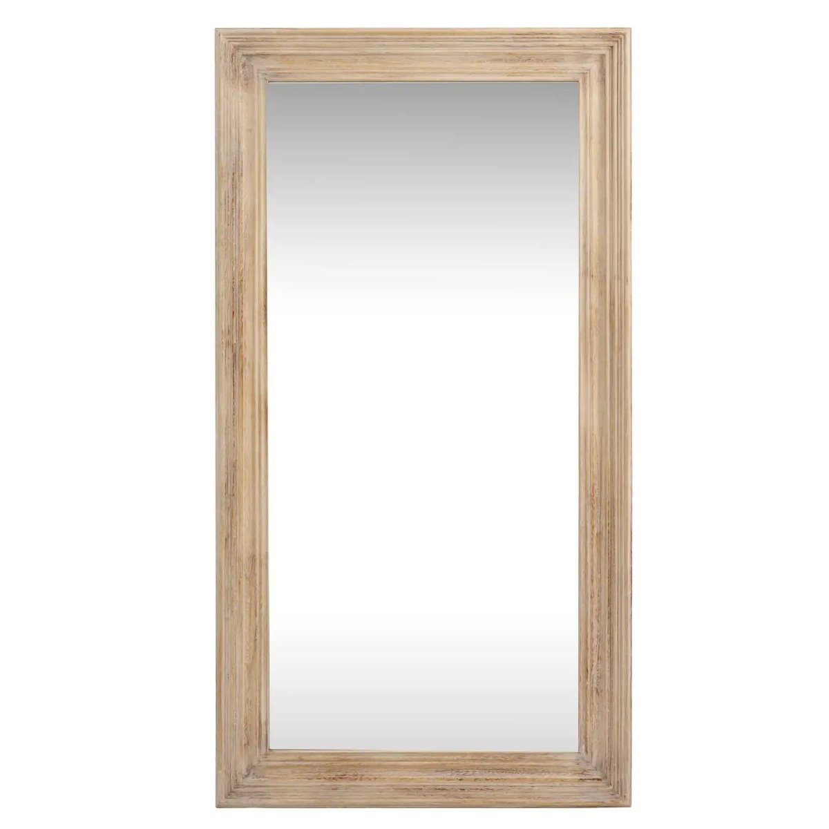 Washed Wood Framed Mirror - Price Crash Furniture