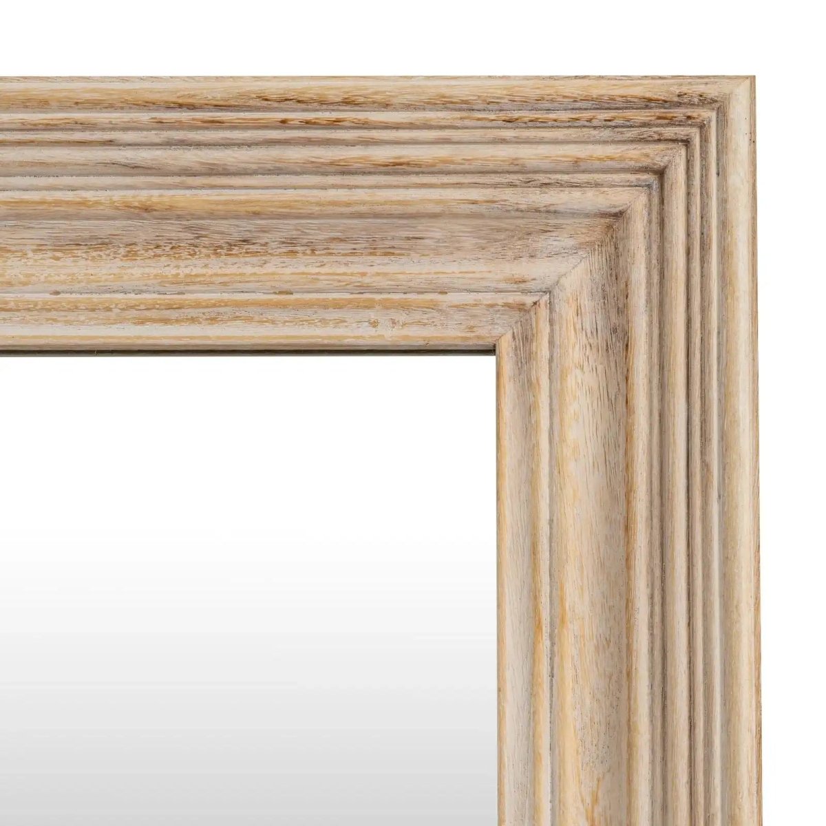 Washed Wood Framed Mirror - Price Crash Furniture