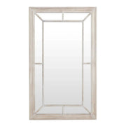 Washed Wood Framed Window Mirror - Price Crash Furniture