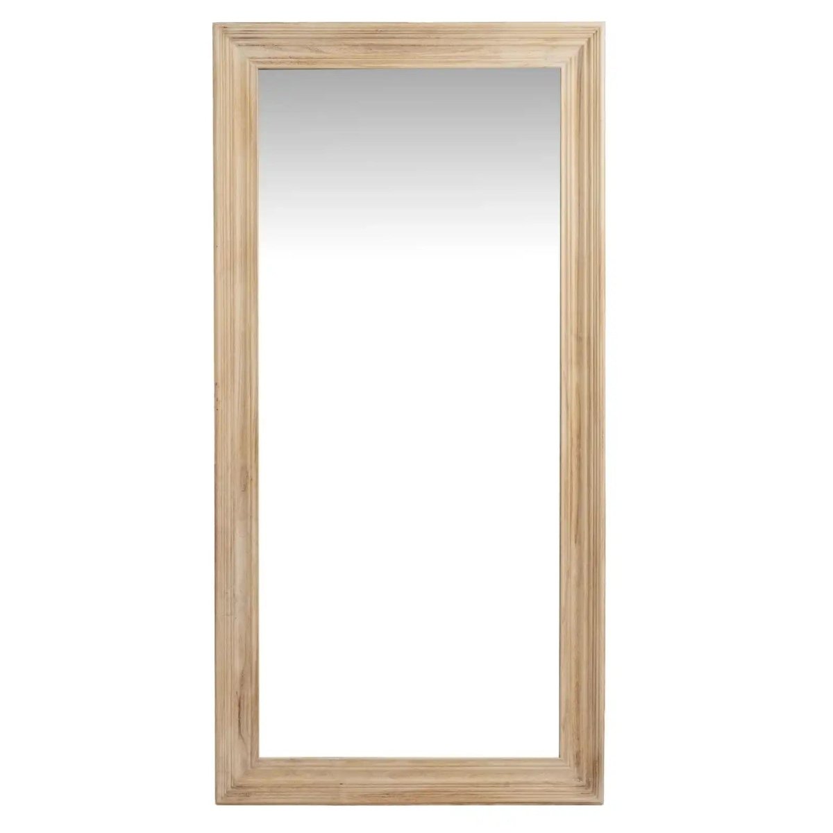 Washed Wood Large Framed Mirror - Price Crash Furniture