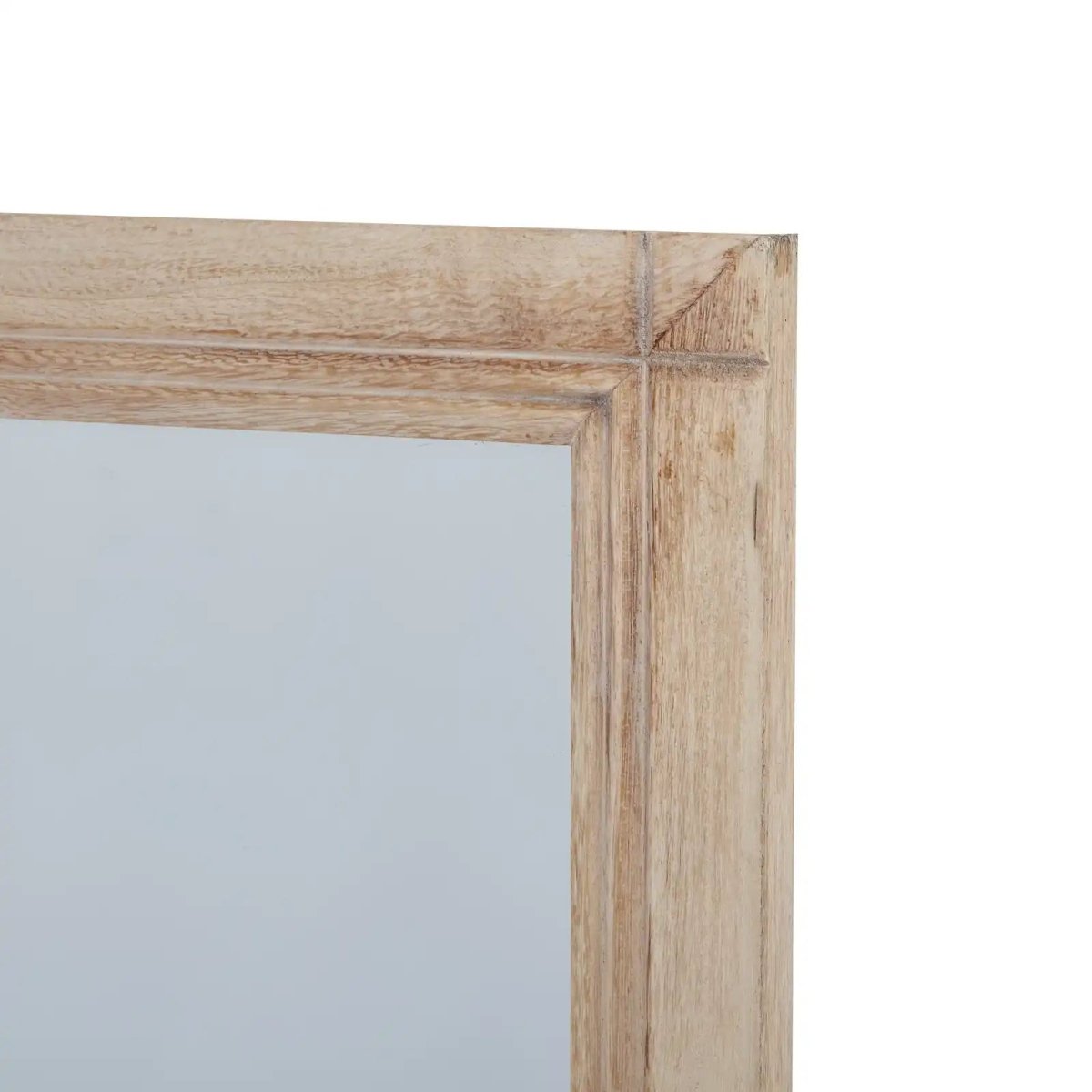 Washed Wood Large Window Mirror - Price Crash Furniture