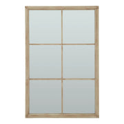 Washed Wood XL Window Mirror - Price Crash Furniture