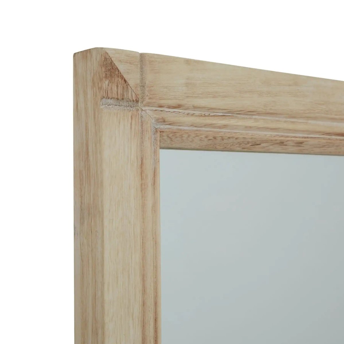 Washed Wood XL Window Mirror - Price Crash Furniture