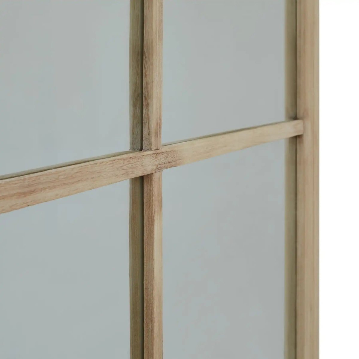 Washed Wood XL Window Mirror - Price Crash Furniture