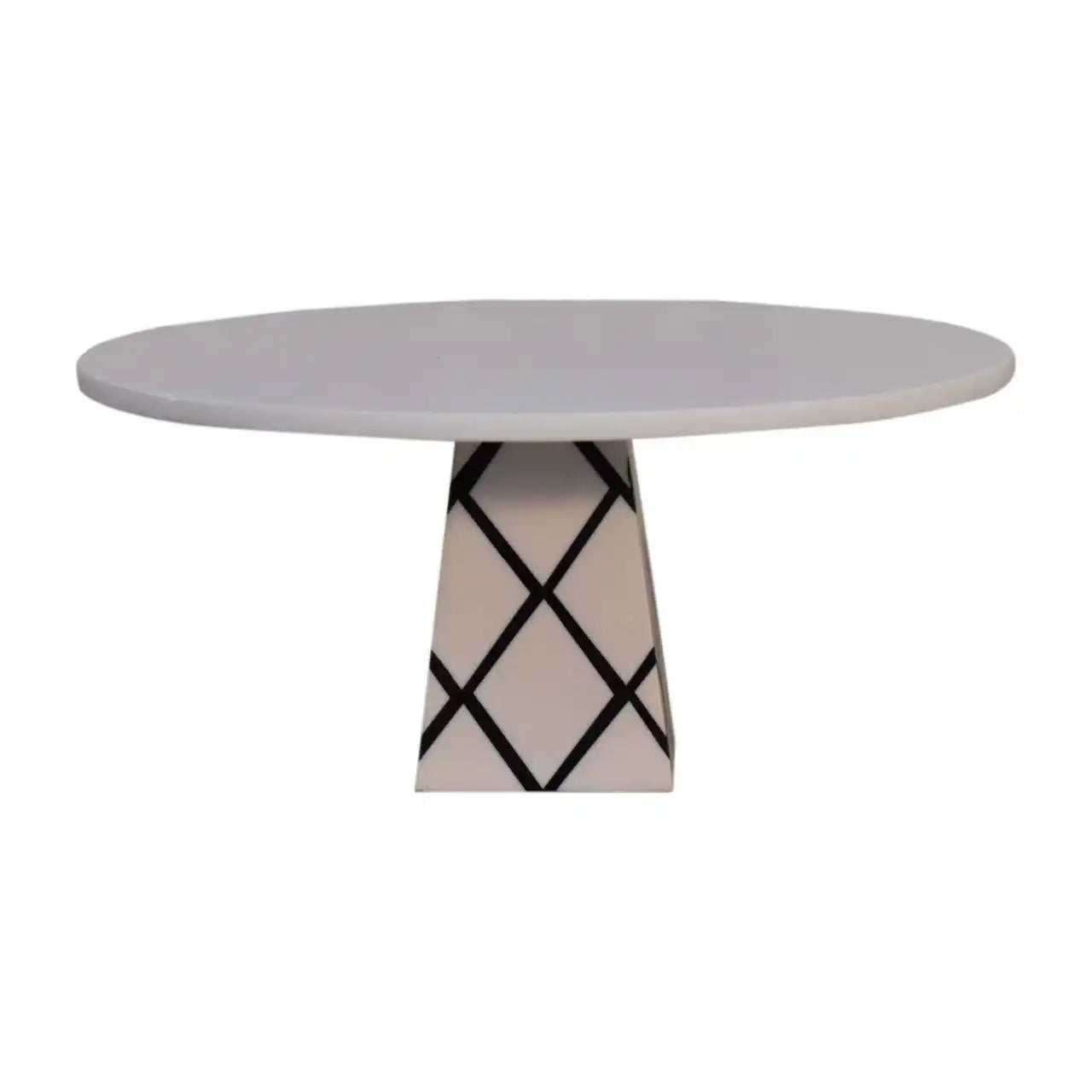 White Cross Base Resin Cake Stand by Artisan Furniture - Price Crash Furniture