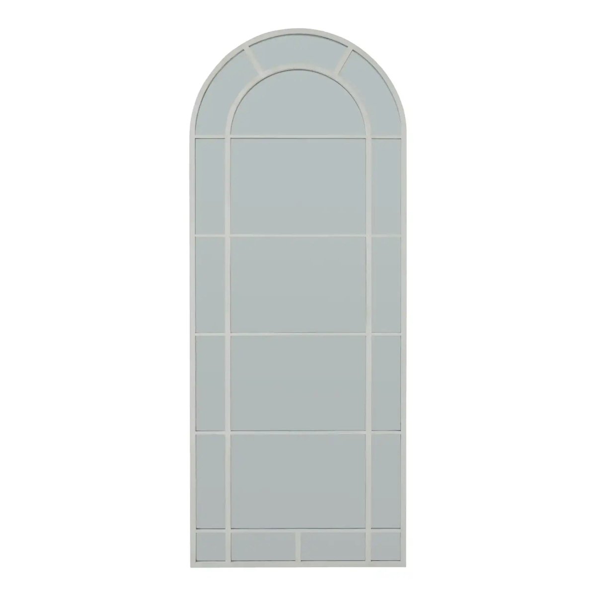 White Large Arched Window Mirror - Price Crash Furniture