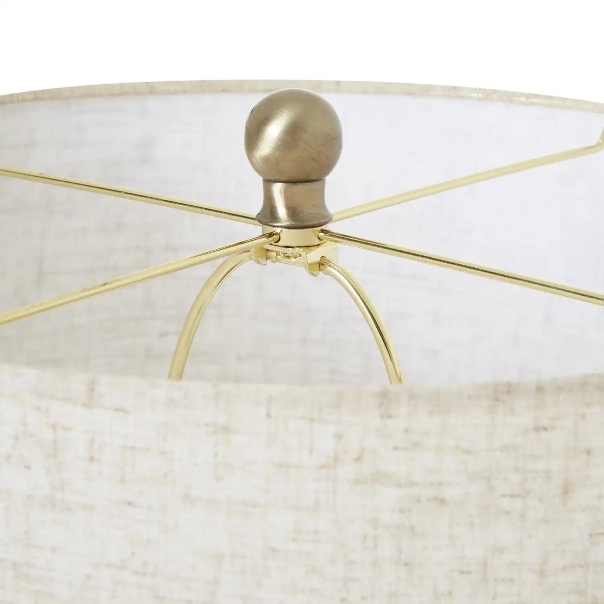 White Wash Wicker Globe Table Lamp With Linen Shade - Price Crash Furniture