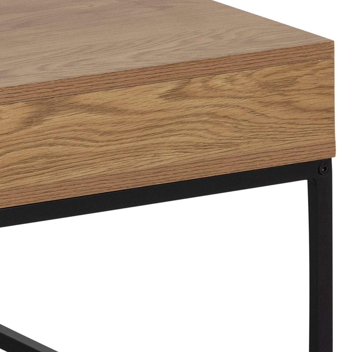Willford Storage Coffee Table In Oak And Black - Price Crash Furniture