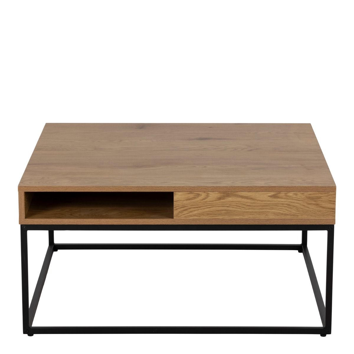 Willford Storage Coffee Table In Oak And Black - Price Crash Furniture