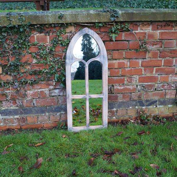 Wooden ‘Church’ Mirror 100cm Weight - 4420g - Price Crash Furniture