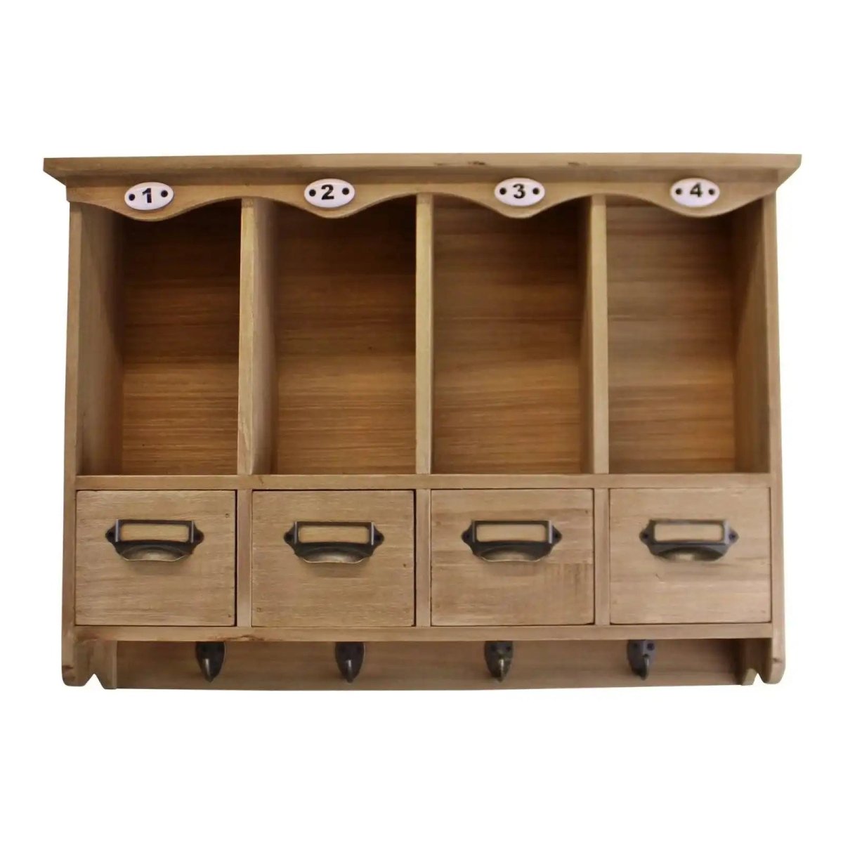 Wooden Wall Hanging Storage Unit - Kitchen, Utility, Hallway - Price Crash Furniture