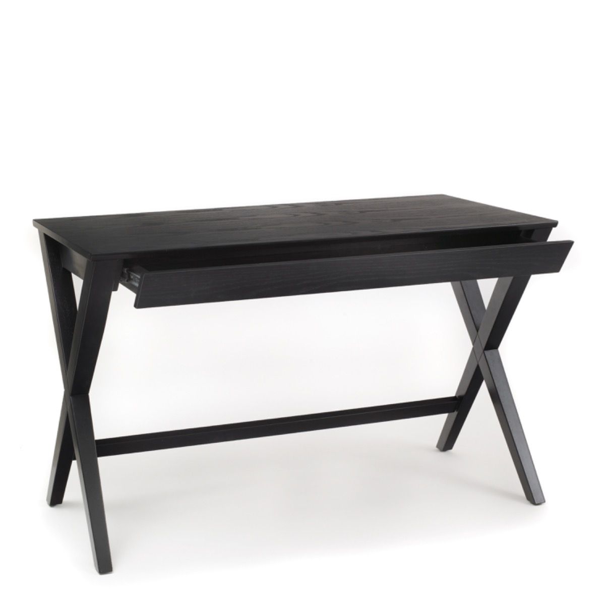 Writex Desk with 1 Drawer In Black - Price Crash Furniture