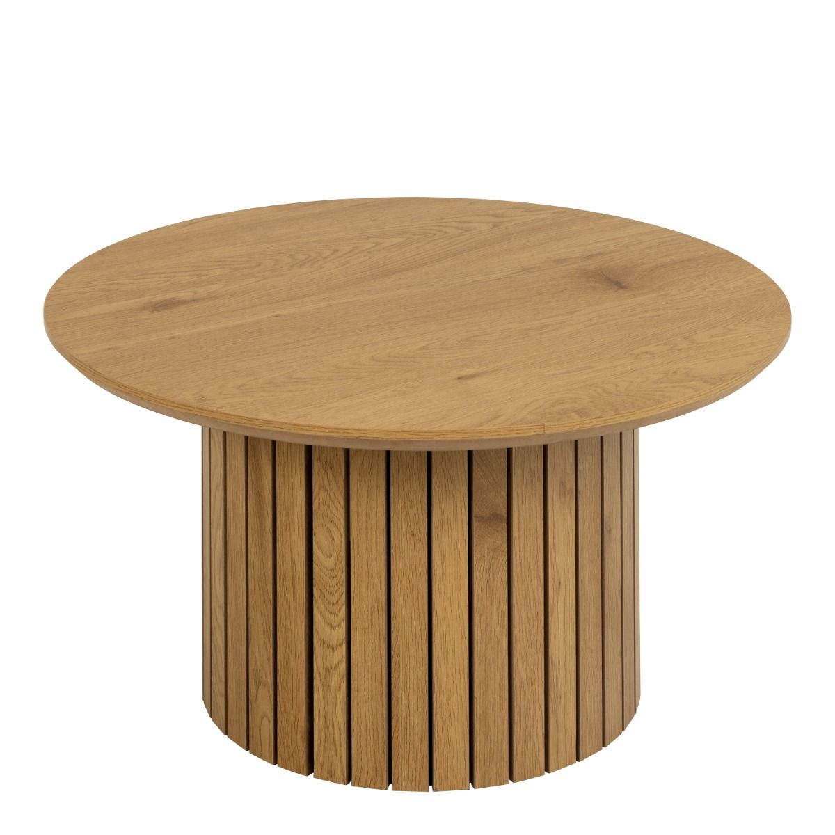 Yale Round Coffee Table In Oak - Price Crash Furniture