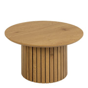 Yale Round Coffee Table In Oak - Price Crash Furniture