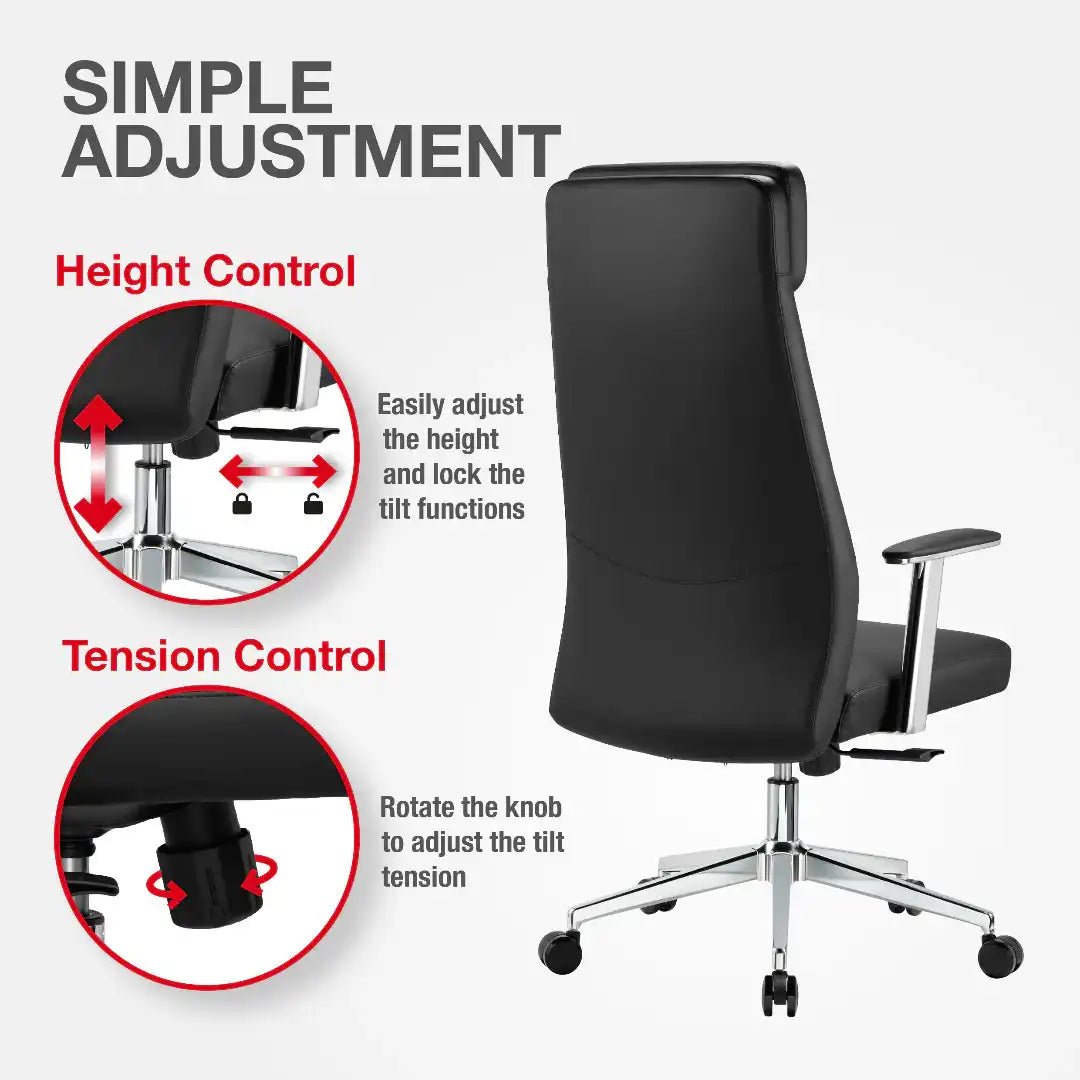 York Office Chair - Black - Price Crash Furniture