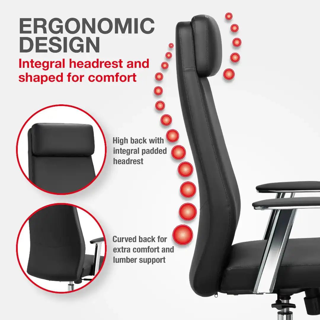 York Office Chair - Black - Price Crash Furniture