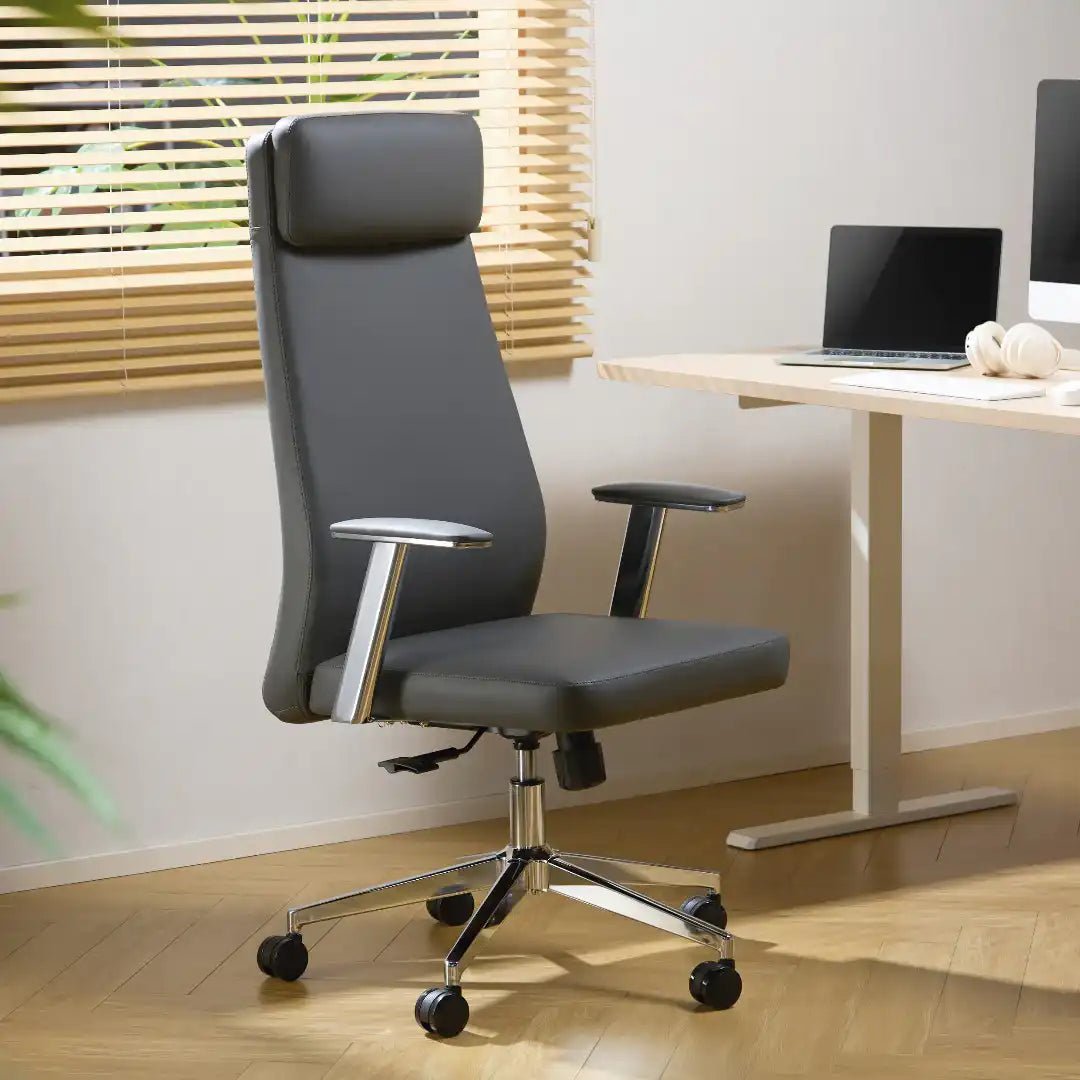 York Office Chair - Grey - Price Crash Furniture
