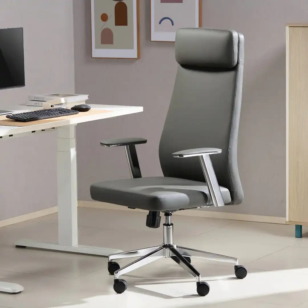 York Office Chair - Grey - Price Crash Furniture