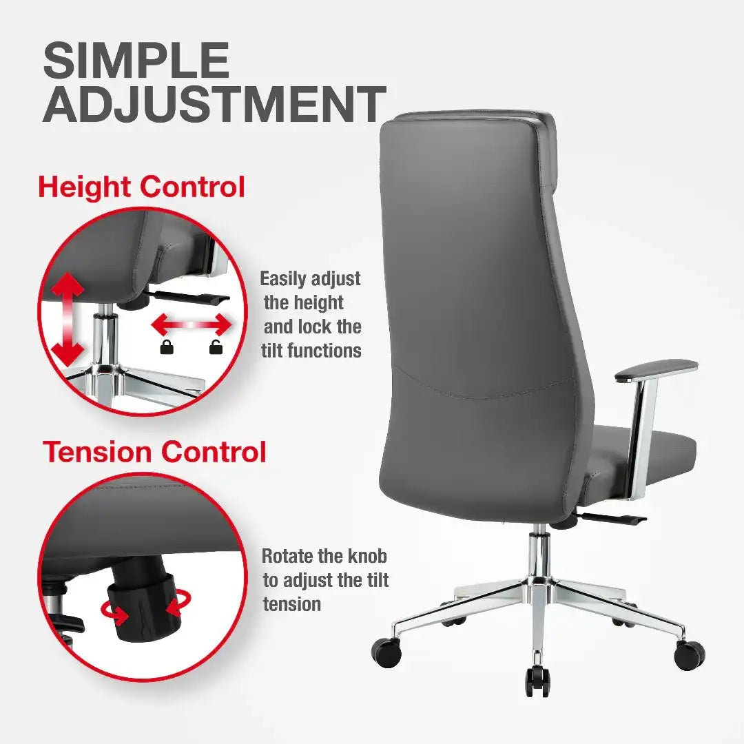 York Office Chair - Grey - Price Crash Furniture