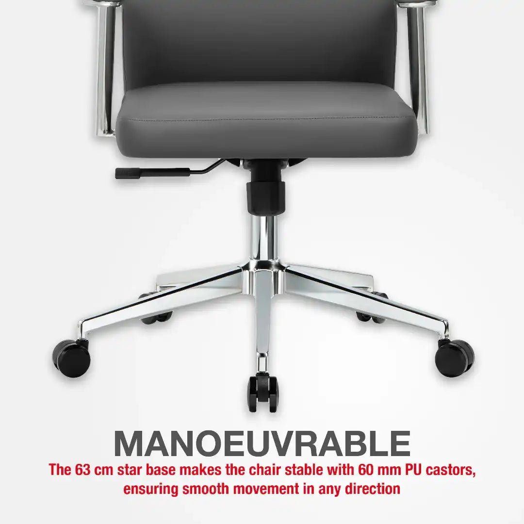 York Office Chair - Grey - Price Crash Furniture