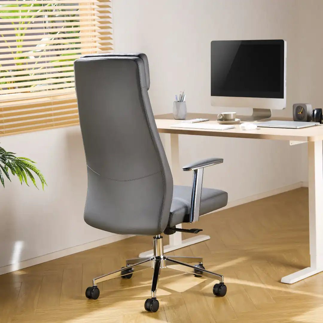 York Office Chair - Grey - Price Crash Furniture