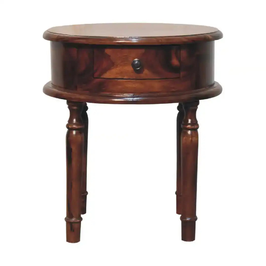 Honey finish Turned Leg Bedside - Price Crash Furniture