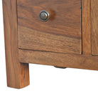 Sheesham Wood Cabinet with 4 Drawers and 1 Door - Price Crash Furniture