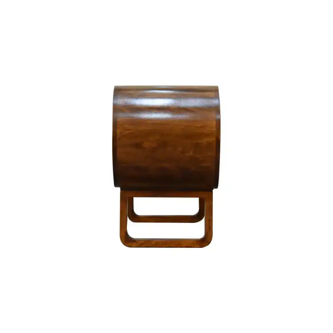 Artisan Furniture Chestnut Open Circular Media Unit - Price Crash Furniture