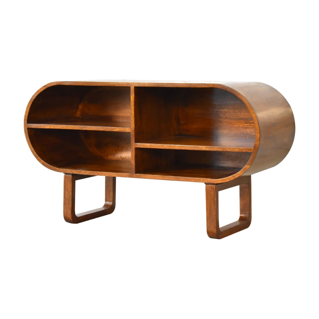 Artisan Furniture Chestnut Open Circular Media Unit - Price Crash Furniture