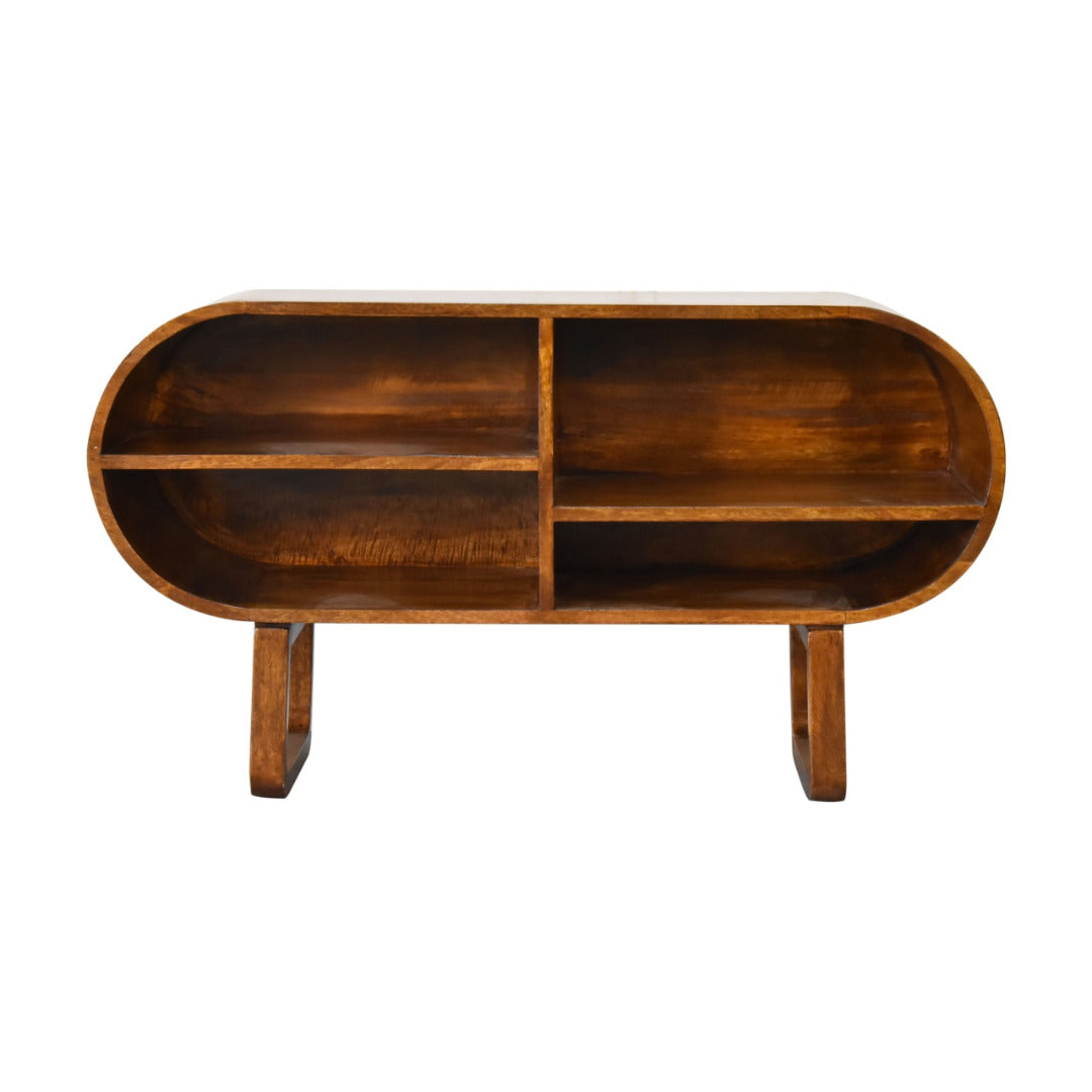 Artisan Furniture Chestnut Open Circular Media Unit - Price Crash Furniture